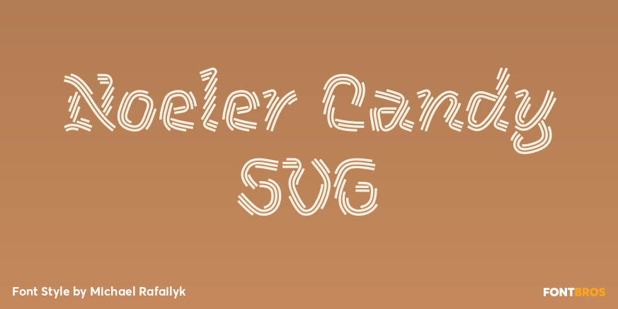 Noeler Candy SVG Poster