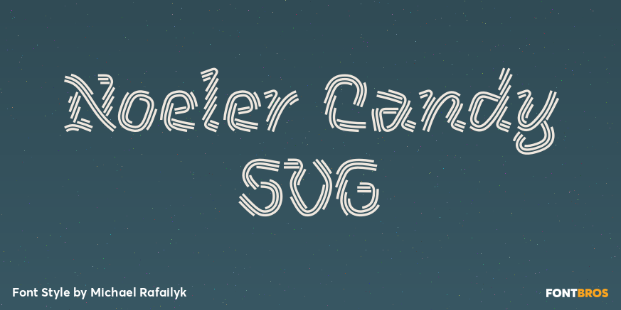 Noeler Candy SVG Poster