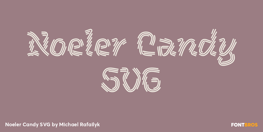 Noeler Candy SVG Poster