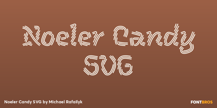 Noeler Candy SVG Poster