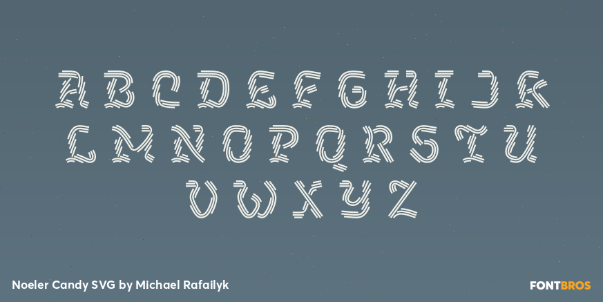 Noeler Candy SVG Font Poster #1