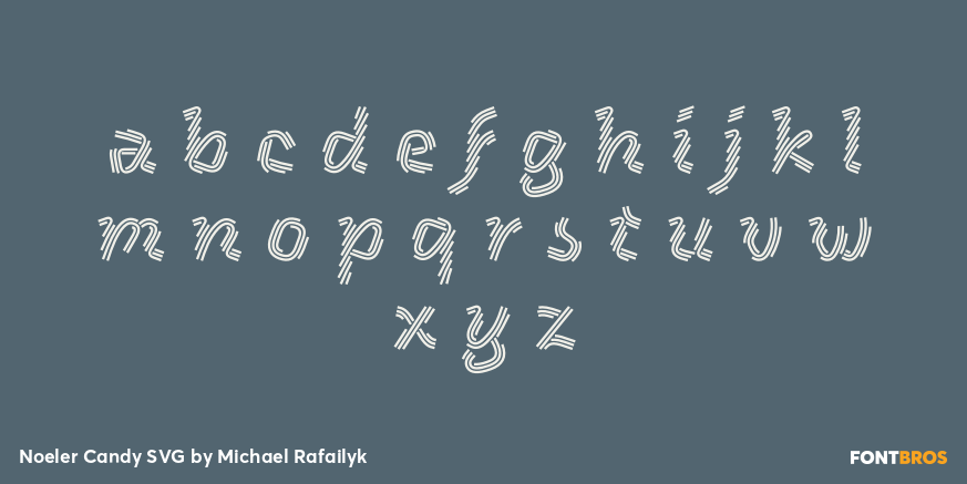 Noeler Candy SVG Font Poster #1