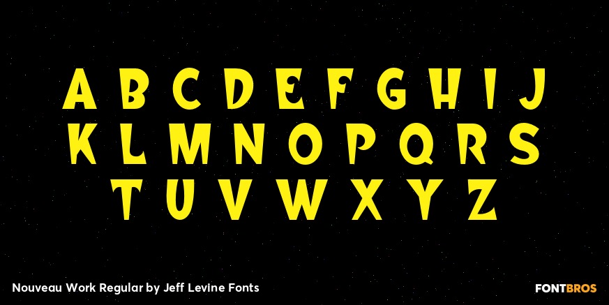 Nouveau Work Regular Font Poster #3