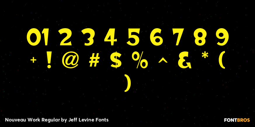 Nouveau Work Regular Font Poster #4