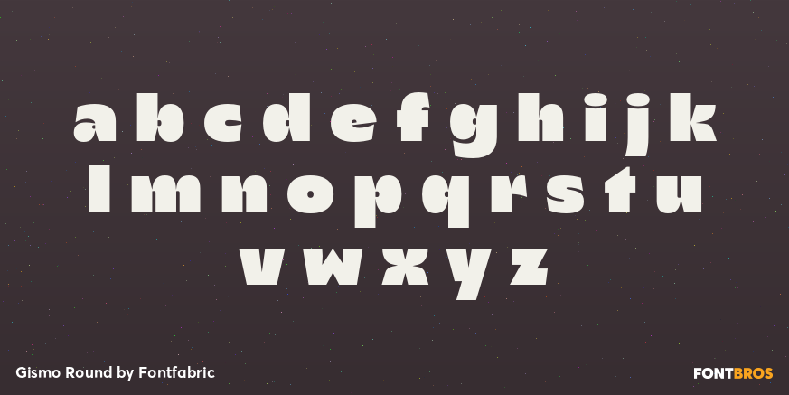 Gismo Round Font Poster #3