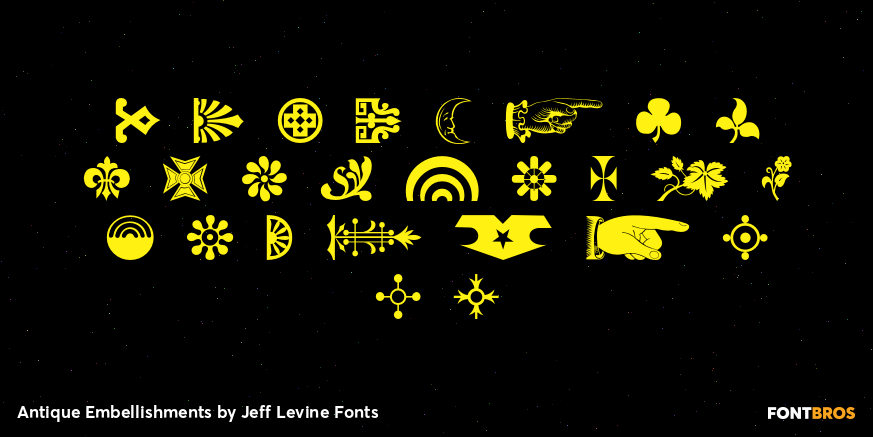 Antique Embellishments Font Poster #2