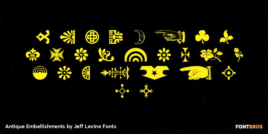 Antique Embellishments Font Poster #3