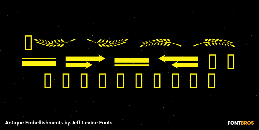 Antique Embellishments Font Poster #4