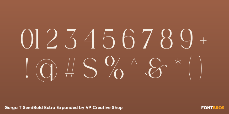 Gorga T SemiBold Extra Expanded Font Poster #4
