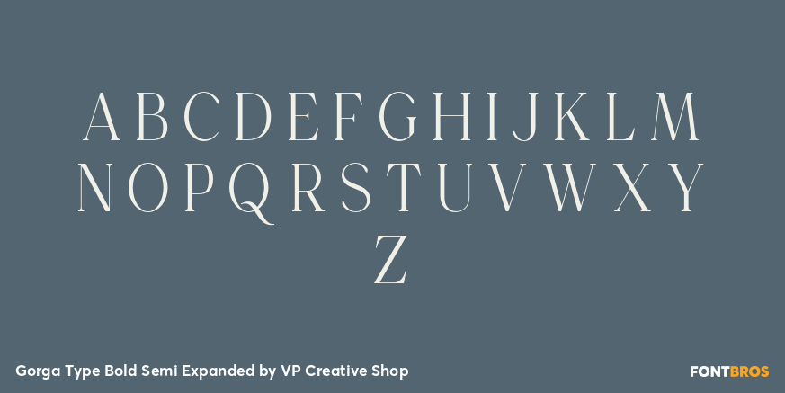 Gorga Type Bold Semi Expanded Font Poster #2