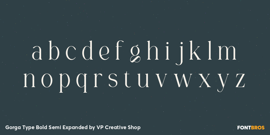 Gorga Type Bold Semi Expanded Font Poster #3