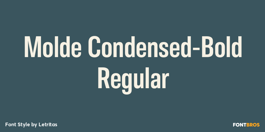 Molde Condensed-Bold Regular Font Poster #1
