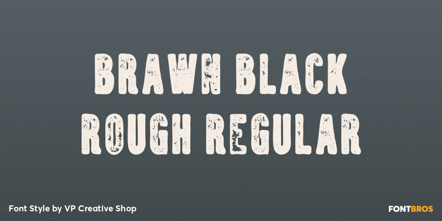 Brawn Black Rough Regular Poster