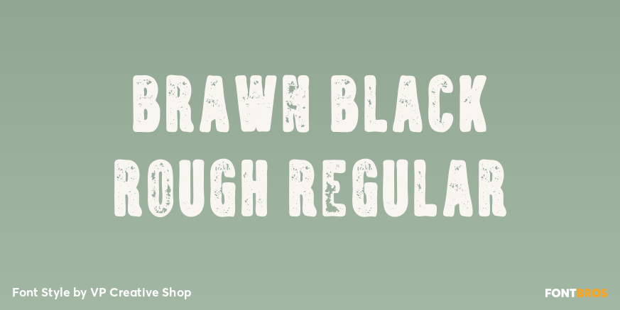 Brawn Black Rough Regular Poster