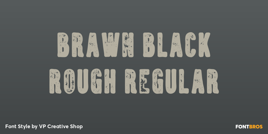 Brawn Black Rough Regular Poster