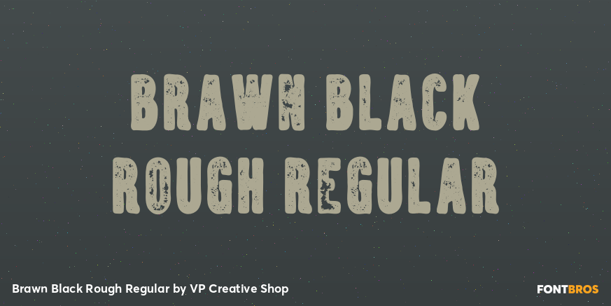 Brawn Black Rough Regular Poster