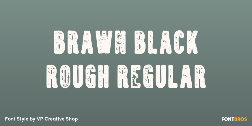 Brawn Black Rough Regular Poster