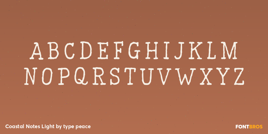 Coastal Notes Light Font Poster #2