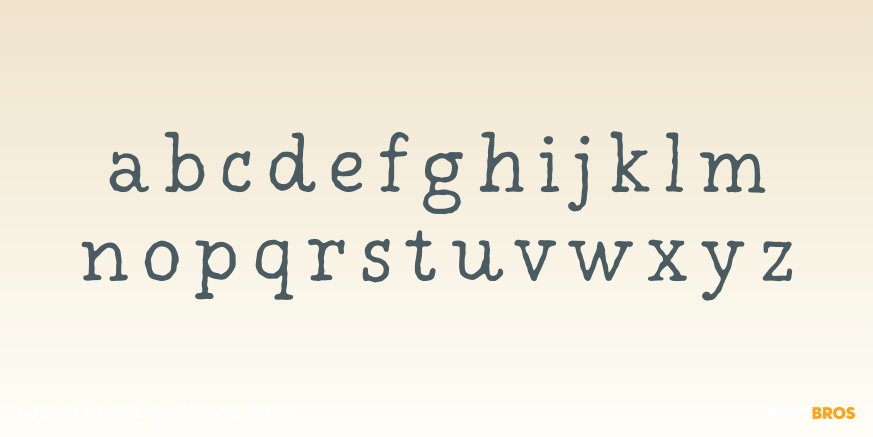 Coastal Notes Light Font Poster #3