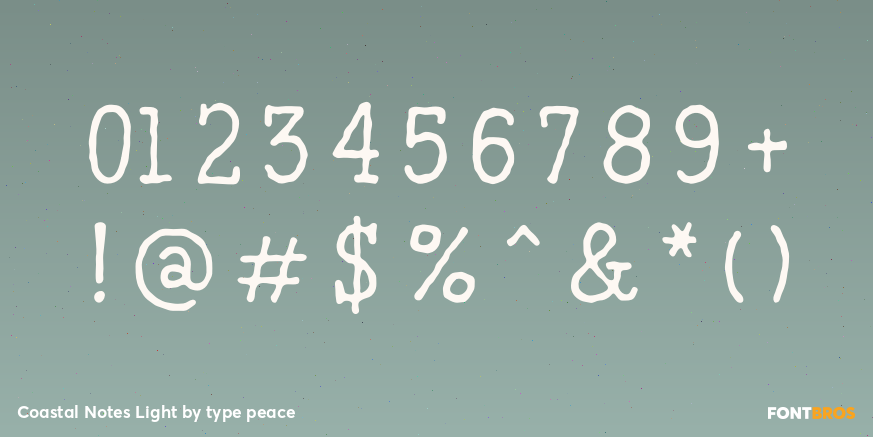 Coastal Notes Light Font Poster #4