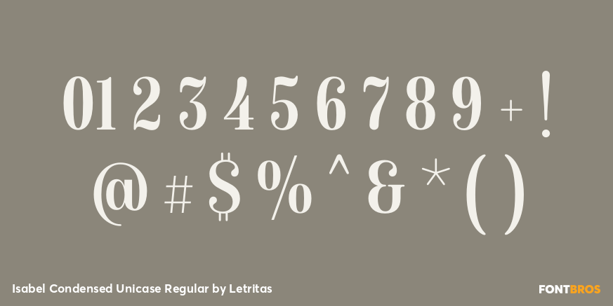 Isabel Condensed Unicase Regular Font Poster #4