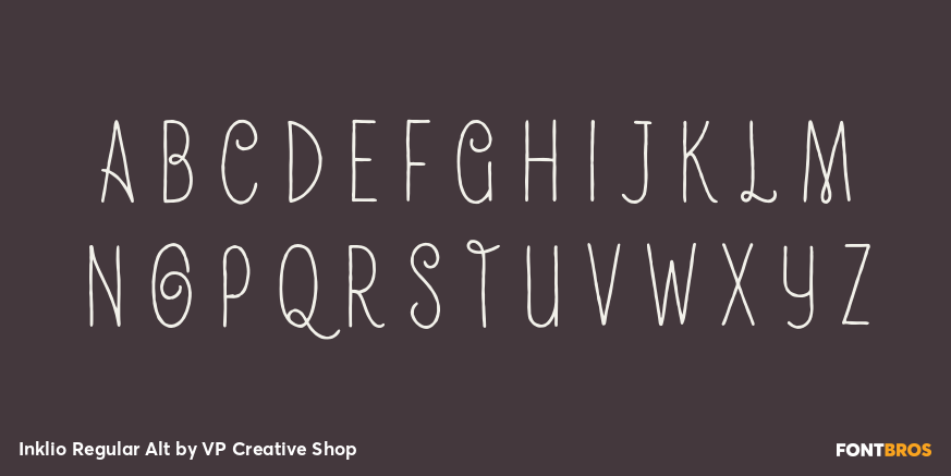 Inklio Regular Alt Font Poster #2