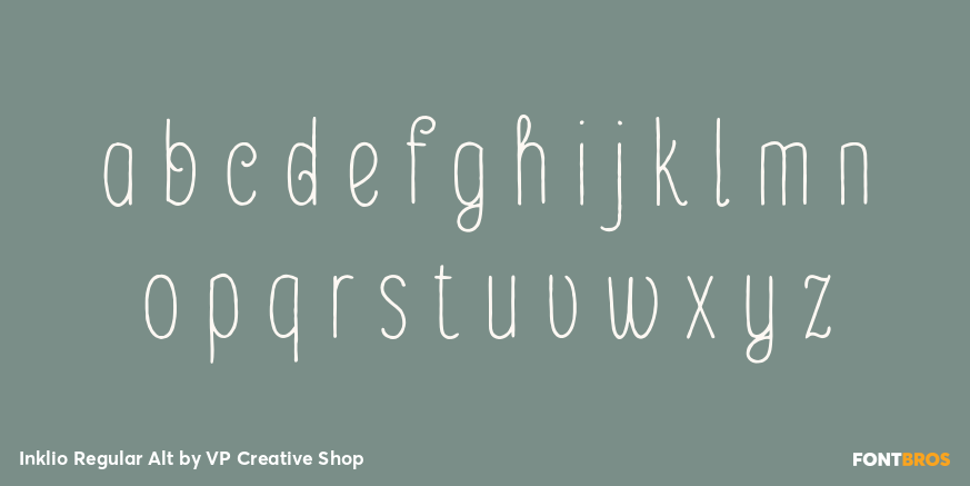 Inklio Regular Alt Font Poster #3