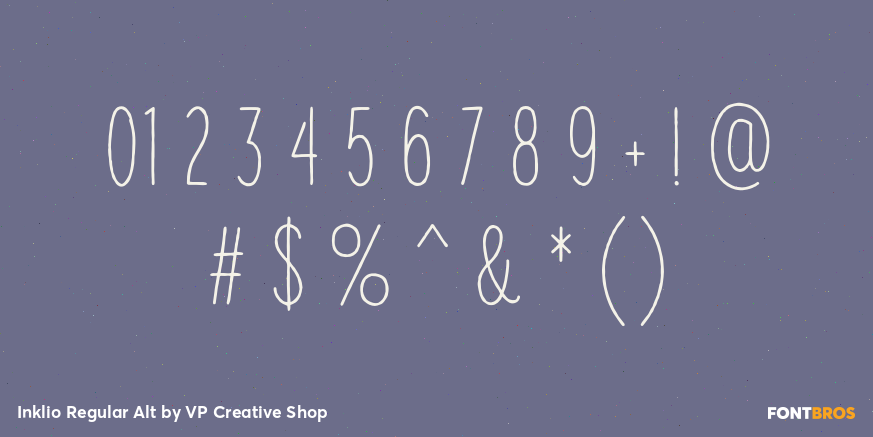 Inklio Regular Alt Font Poster #4