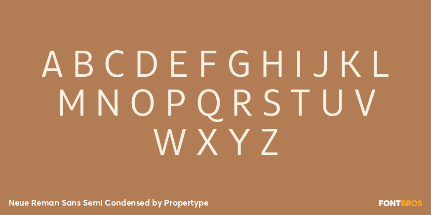 Neue Reman Sans Semi Condensed Font Poster #2