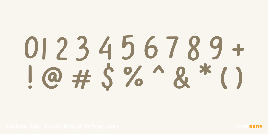 Elastique Stylo Smooth Regular Font Poster #1