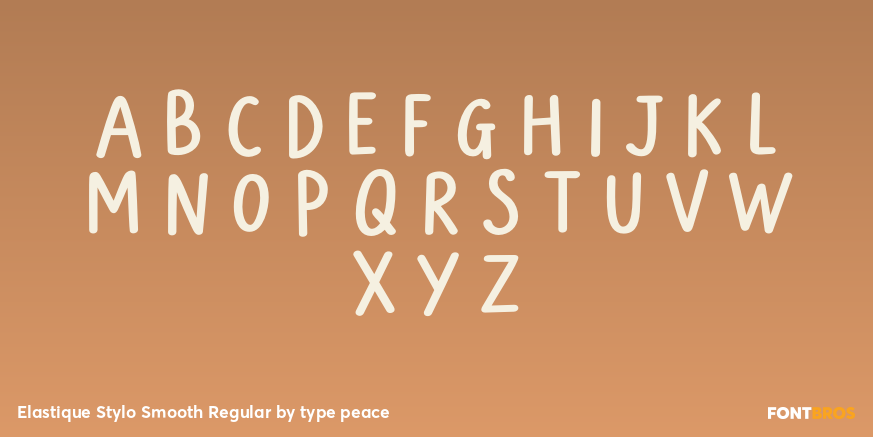 Elastique Stylo Smooth Regular Font Poster #2