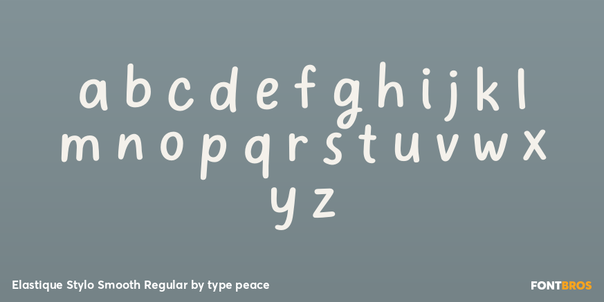 Elastique Stylo Smooth Regular Font Poster #3