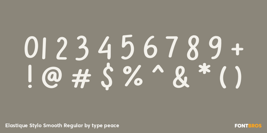 Elastique Stylo Smooth Regular Font Poster #4