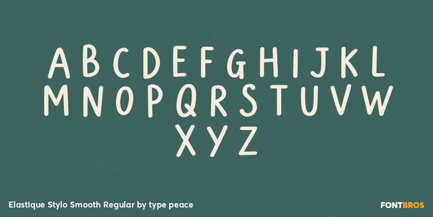 Elastique Stylo Smooth Regular Font Poster #1