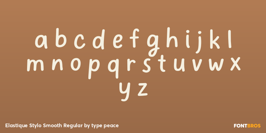 Elastique Stylo Smooth Regular Font Poster #1