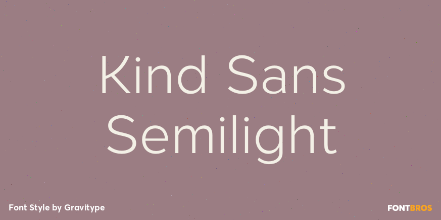 Kind Sans Semilight Poster