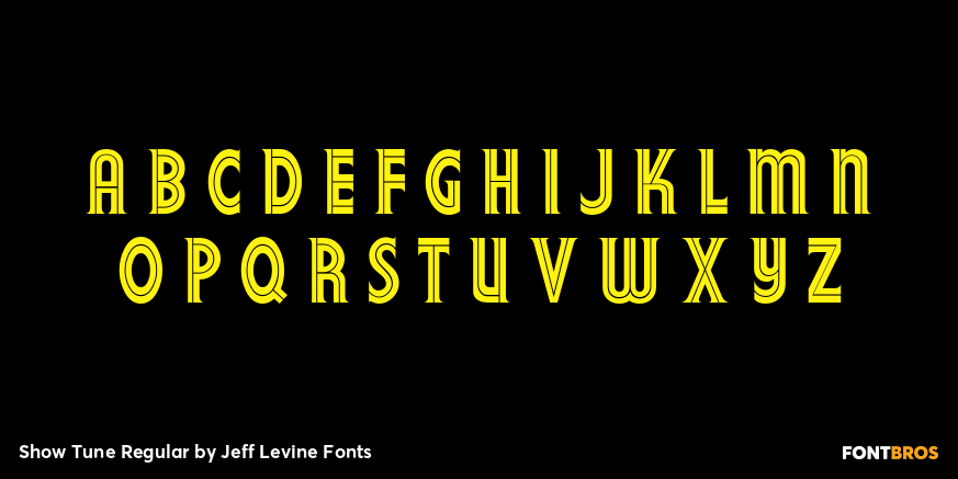 Show Tune Regular Font Poster #1