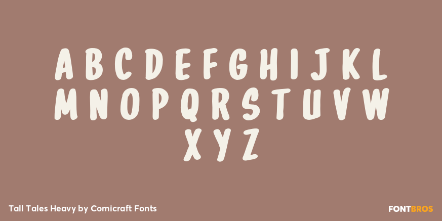 Tall Tales Heavy Font Poster #2