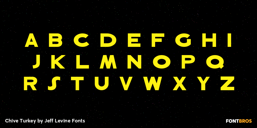 Chive Turkey Font Poster #2