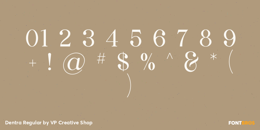Dentra Regular Font Poster #4