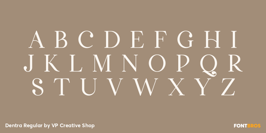 Dentra Regular Font Poster #2