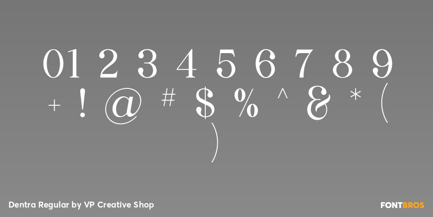 Dentra Regular Font Poster #4