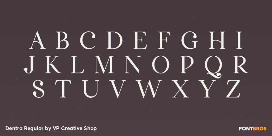 Dentra Regular Font Poster #2