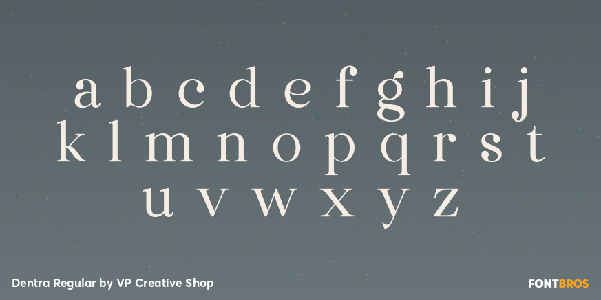 Dentra Regular Font Poster #3