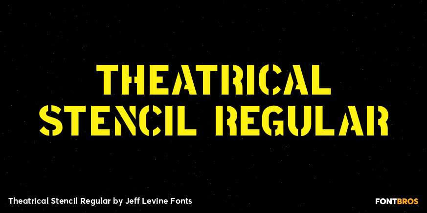 Theatrical Stencil Regular Font Poster #1