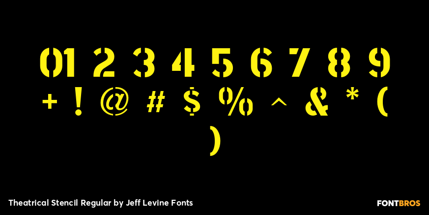 Theatrical Stencil Regular Font Poster #4