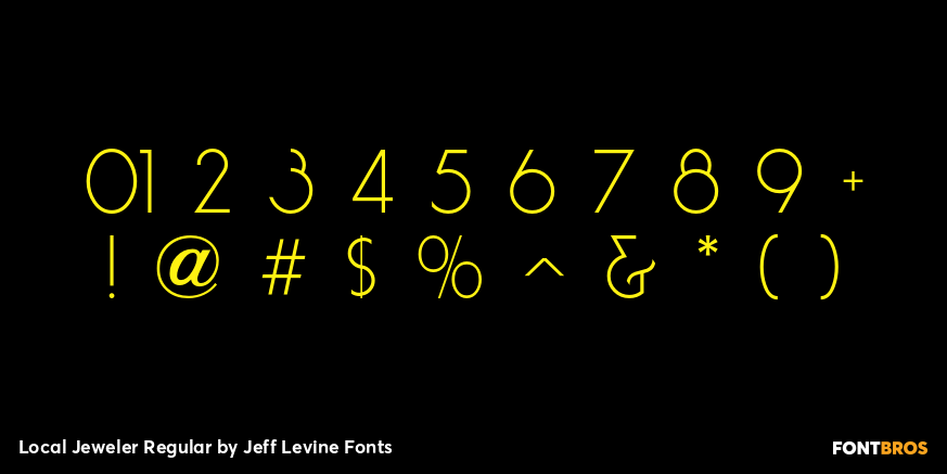 Local Jeweler Regular Font Poster #4