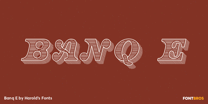 Banq E Font Poster #1