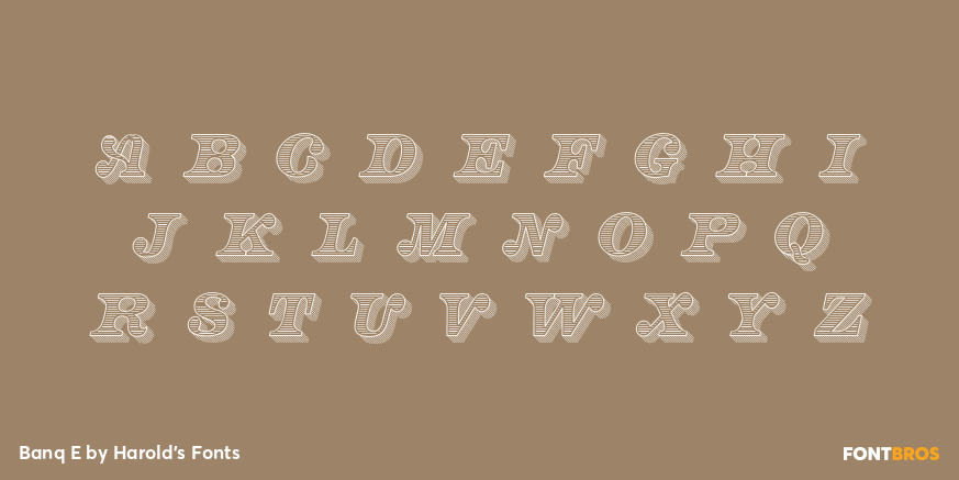 Banq E Font Poster #2