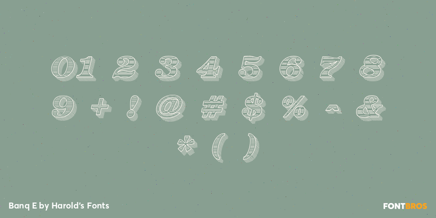 Banq E Font Poster #4